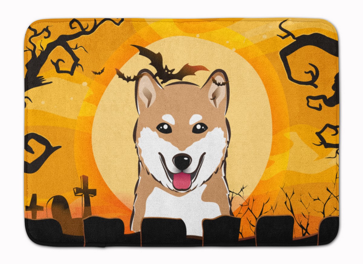 Halloween Shiba Inu Machine Washable Memory Foam Mat