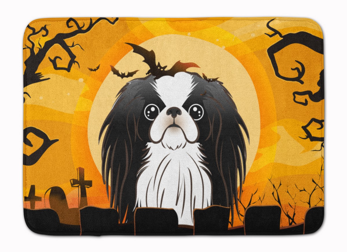 BB1788RUG Halloween Japanese Chin Machine Washable Memory Foam Mat