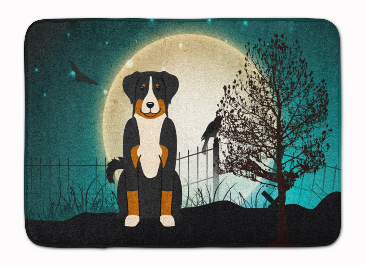 Halloween Scary Appenzeller Sennenhund Machine Washable Memory Foam Mat