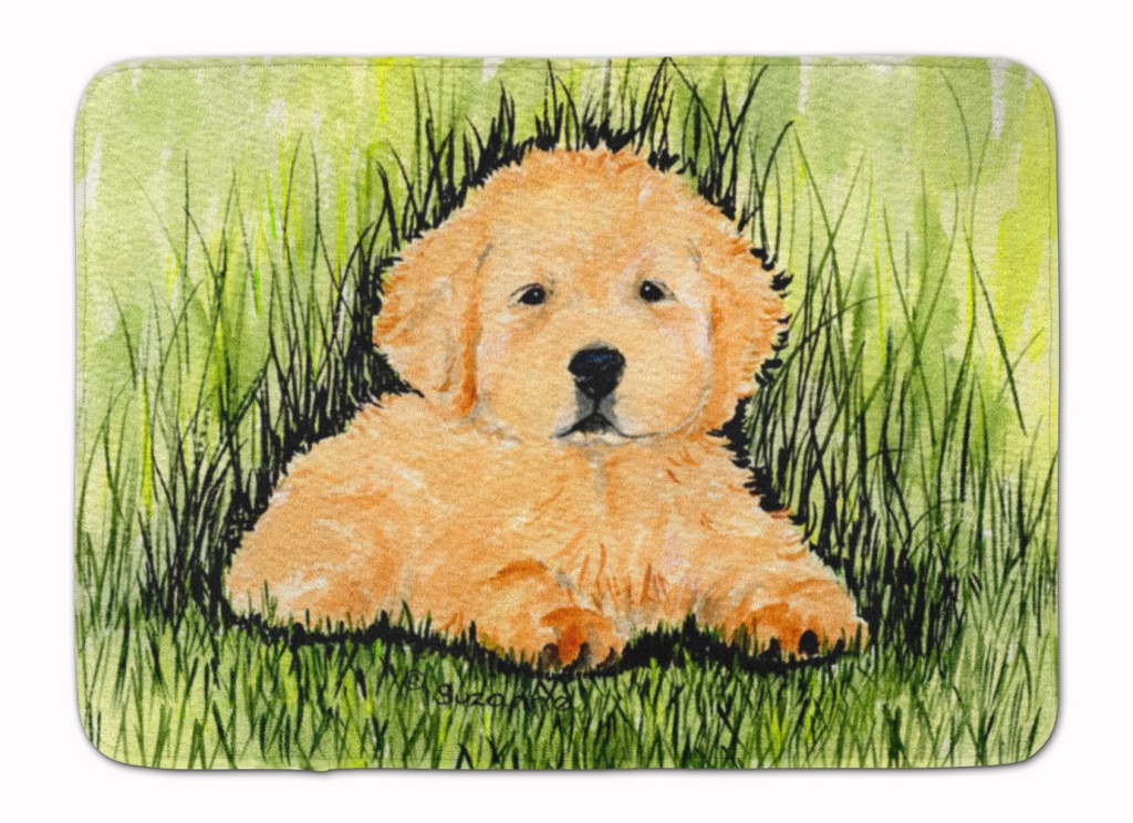 SS8476RUG Golden Retriever Machine Washable Memory Foam Mat