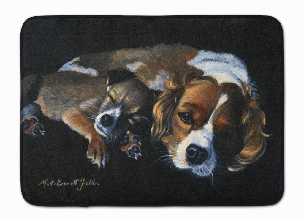 FMF0022RUG Cozy Pals with Cavalier Spaniel Machine Washable Memory Foam Mat
