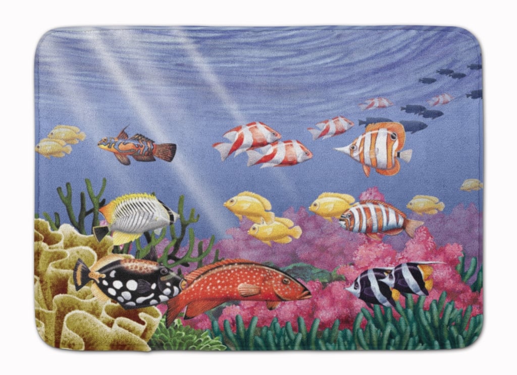 PTW2032RUG Undersea Fantasy 7 Machine Washable Memory Foam Mat