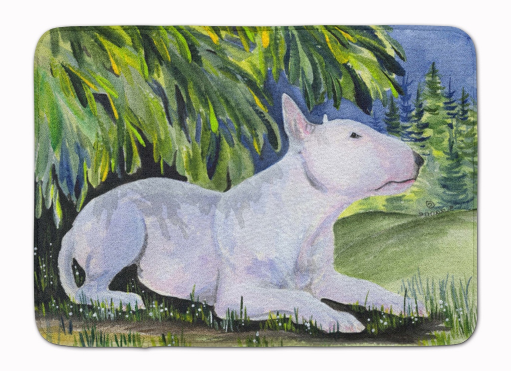 SS8266RUG Bull Terrier Machine Washable Memory Foam Mat