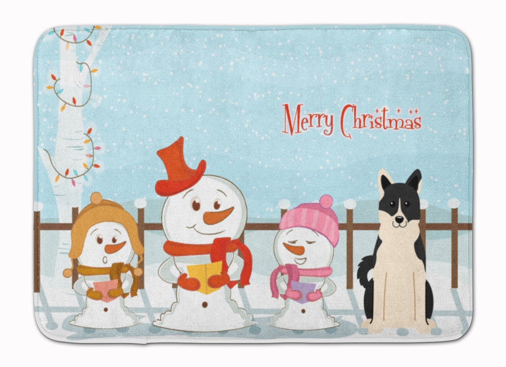 Christmas Russo-European Laika Spitz Machine Washable Memory Foam Mat