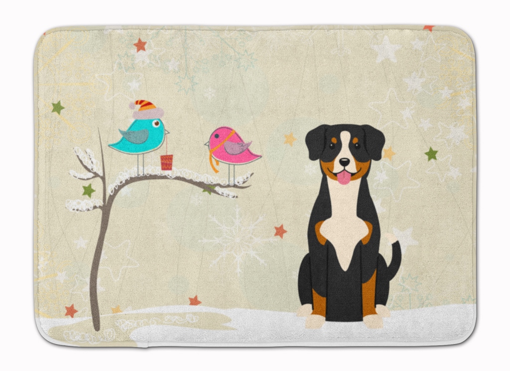 Christmas Presents Friends Entlebucher Machine Washable Memory Foam Mat