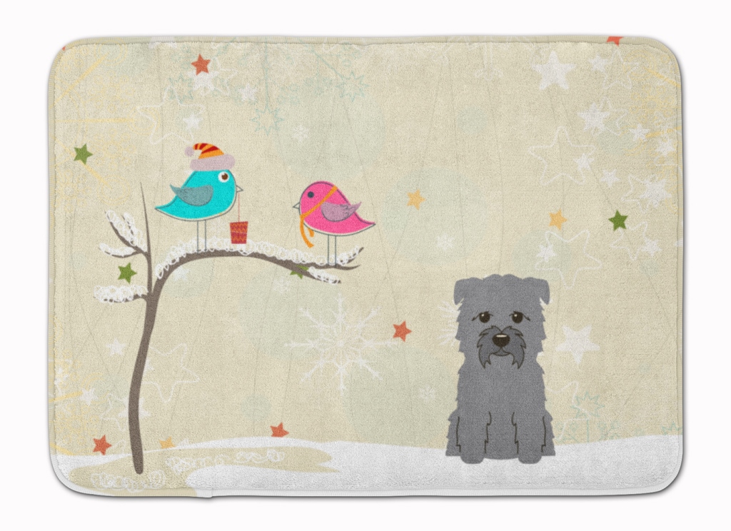 Christmas Presents Glen of Imal Grey Machine Washable Memory Foam Mat
