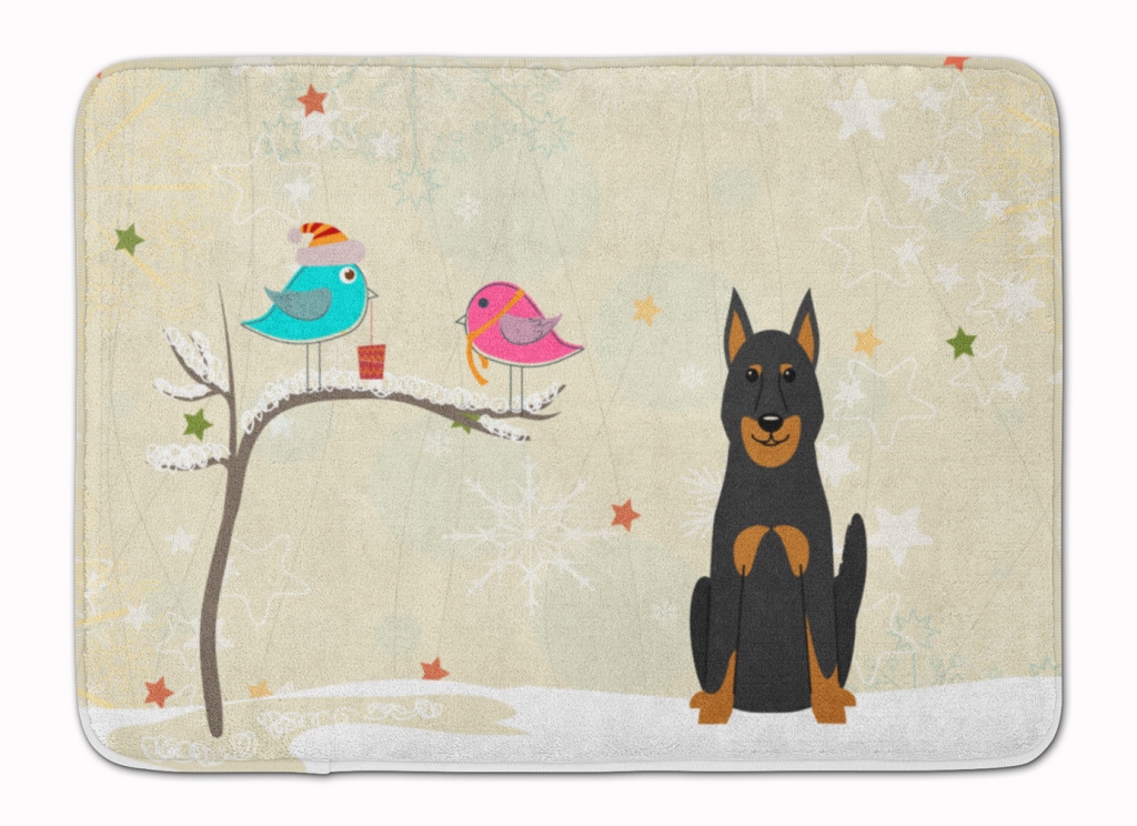 Christmas Presents Beauce Shepherd Dog Machine Washable Memory Foam Mat