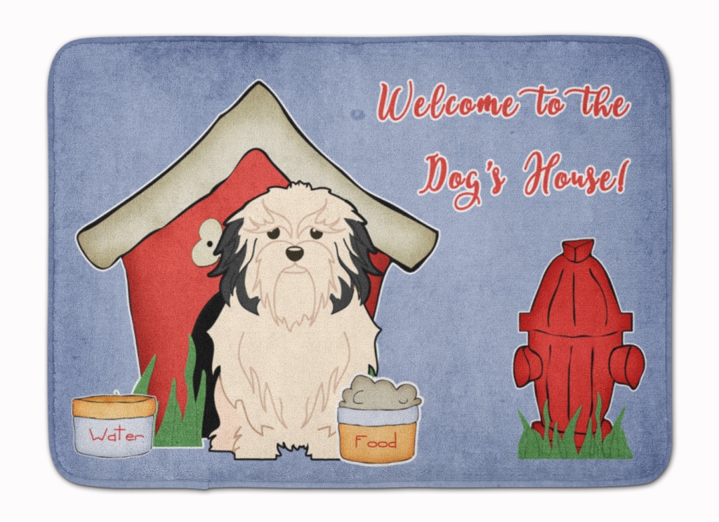 BB2773RUG Dog House Collection Lowchen Machine Washable Memory Foam Mat