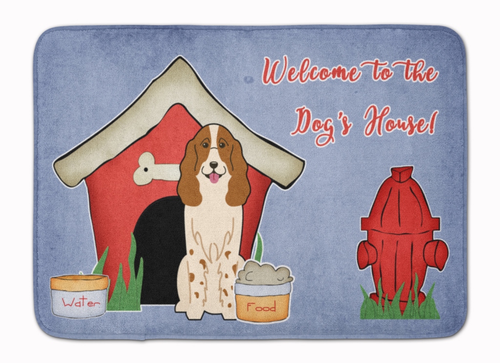BB2785RUG Dog House Collection Russian Spaniel Machine Washable Memory Foam Mat