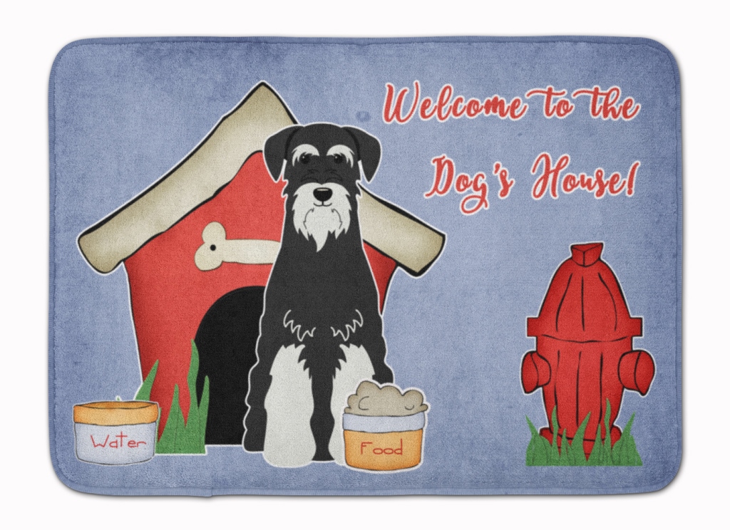 Dog House Standard Schnauzer Machine Washable Memory Foam Mat