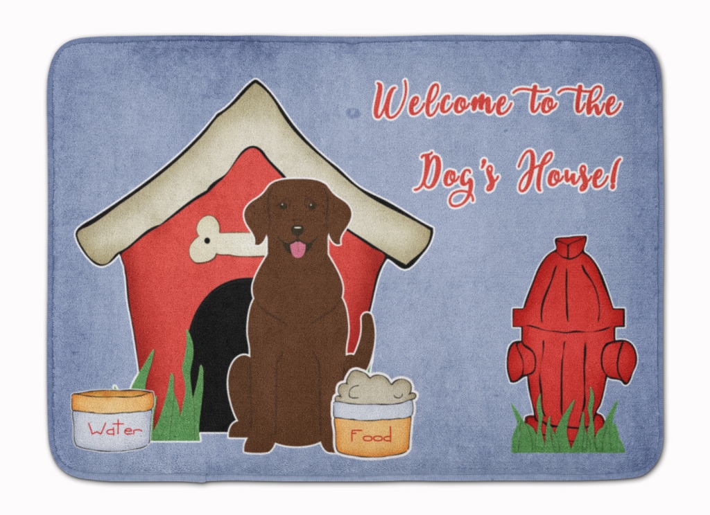 Dog House Collection Chocolate Labrador Machine Washable Memory Foam Mat