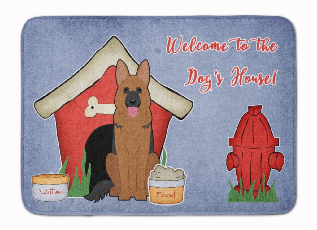 BB2821RUG Dog House Collection German Shepherd Machine Washable Memory Foam Mat