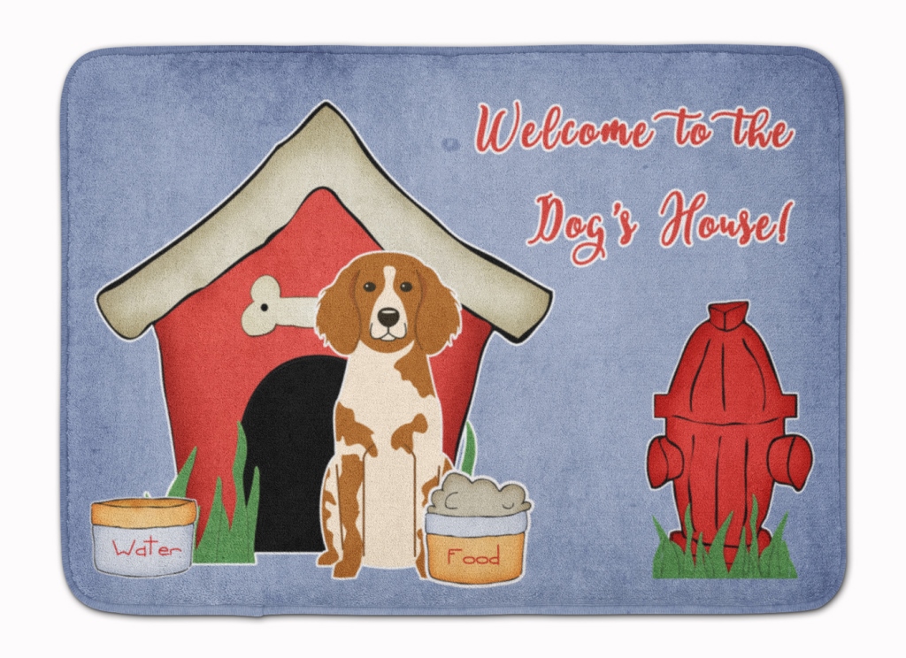 BB2826RUG Dog House Collection Brittany Spaniel Machine Washable Memory Foam Mat