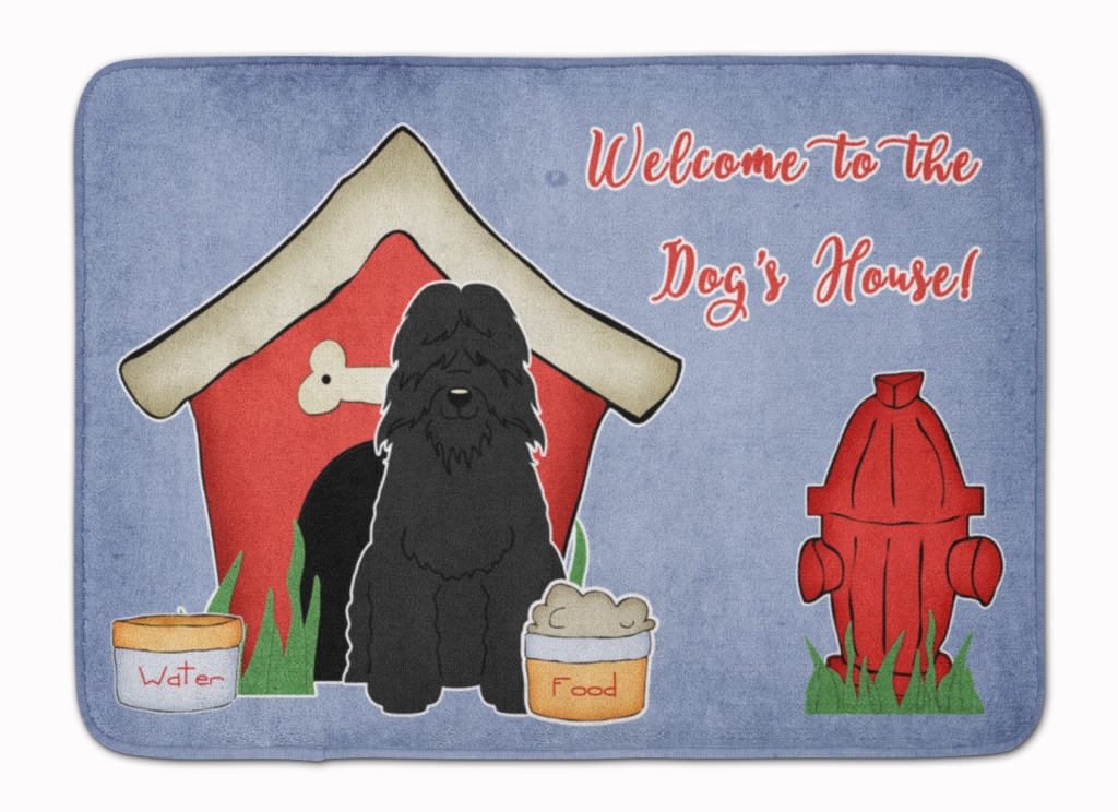 Dog House Bouvier Des Flandres Machine Washable Memory Foam Mat