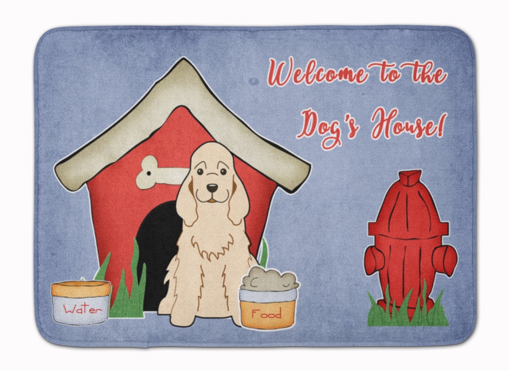 Dog House Cocker Spaniel Buff Machine Washable Memory Foam Mat