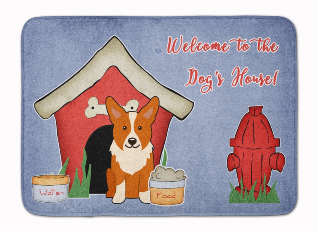 BB2854RUG Dog House Collection Corgi Machine Washable Memory Foam Mat