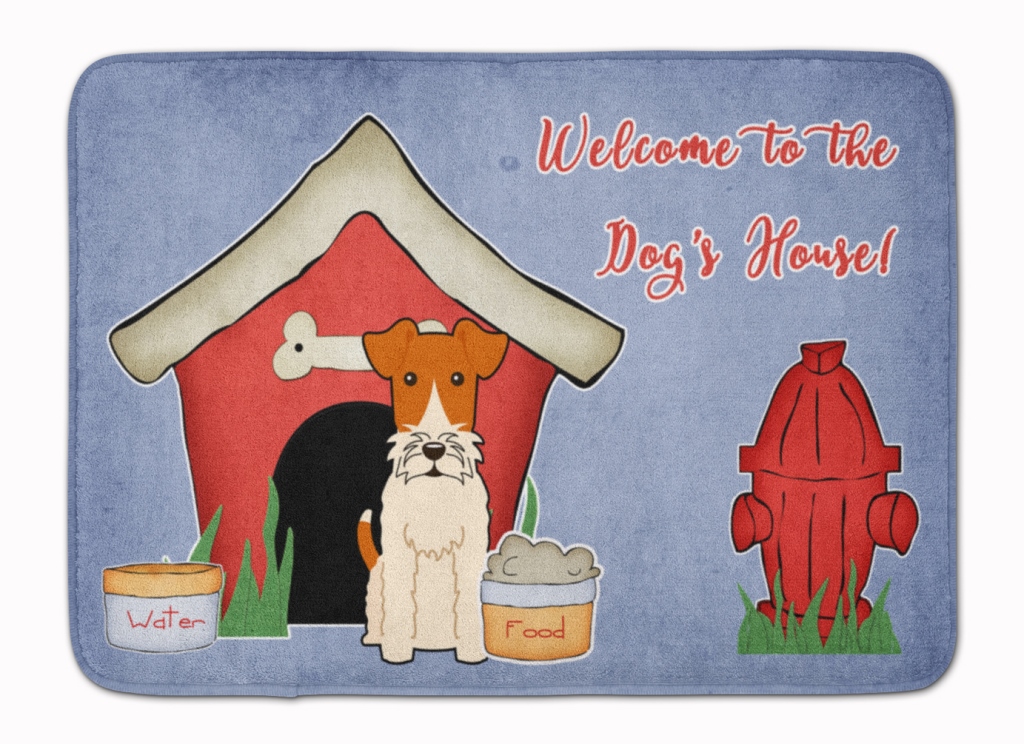 Dog House Collection Wire Fox Terrier Machine Washable Memory Foam Mat
