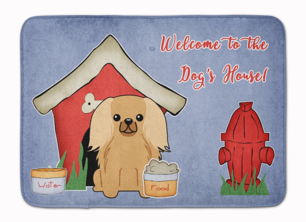 Dog House Pekingnese Fawn Sable Machine Washable Memory Foam Mat