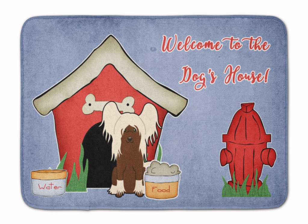 Dog House Chinese Crested Cream Machine Washable Memory Foam Mat