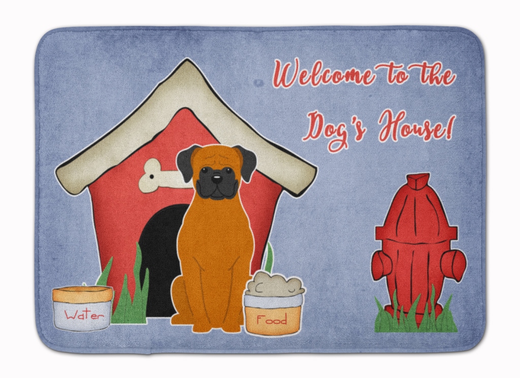 Dog House Collection Fawn Boxer Machine Washable Memory Foam Mat