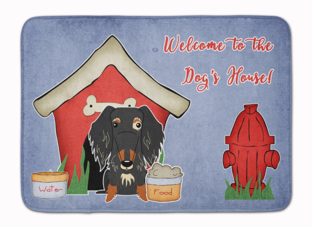 Dog House Wire Haired Dachshund Dapple Machine Washable Memory Foam Mat