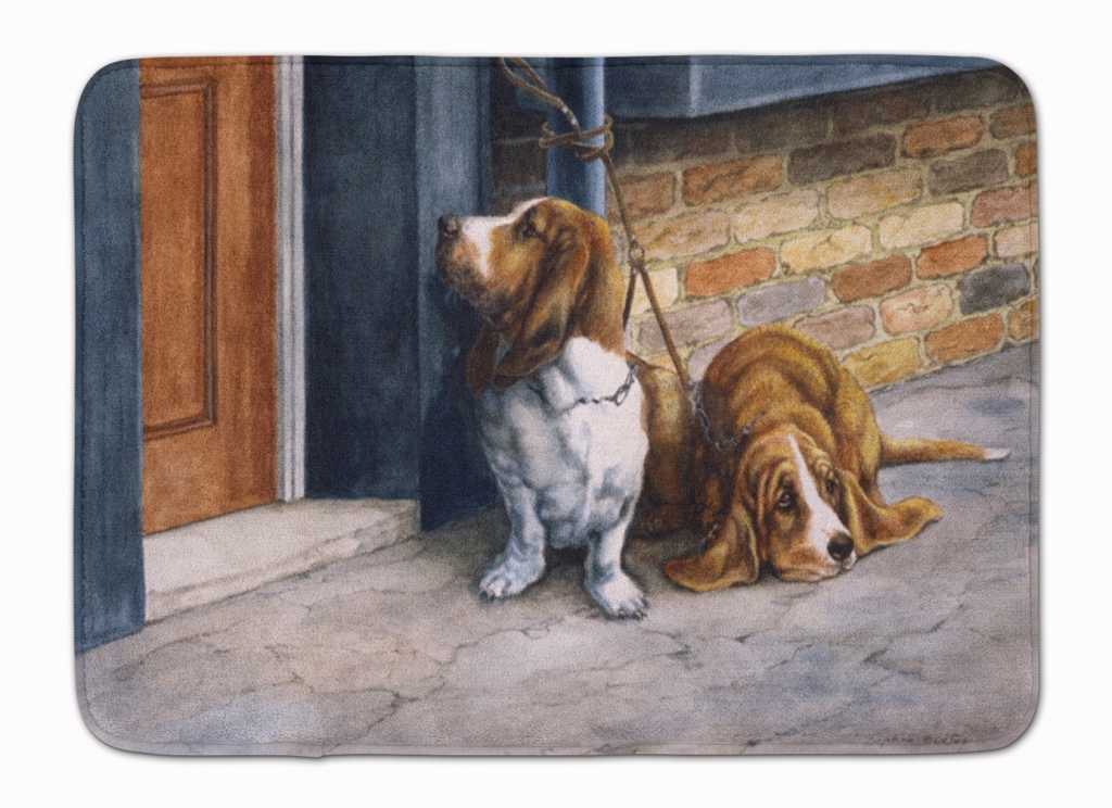 Bassets Basset Hound Machine Washable Memory Foam Mat