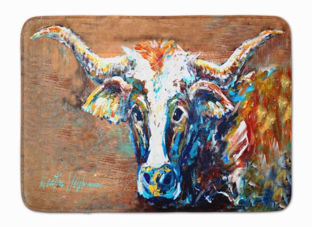 On the Loose Brown Cow Machine Washable Memory Foam Mat