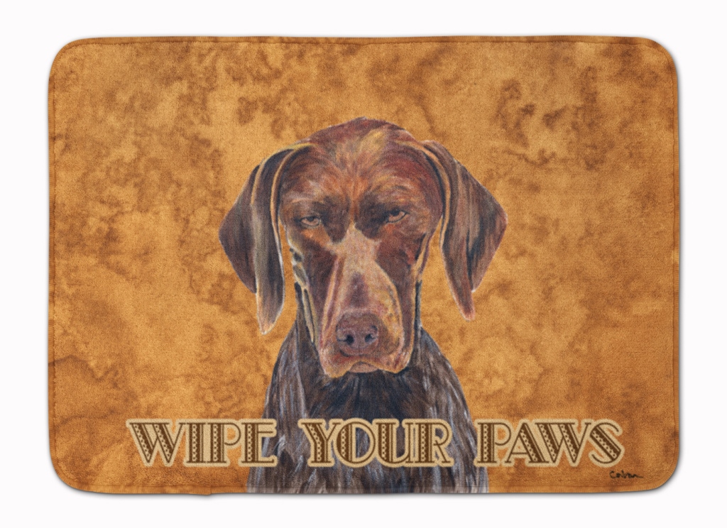German Shorthaired Pointer Wipe Paws Machine Washable Memory Foam Mat