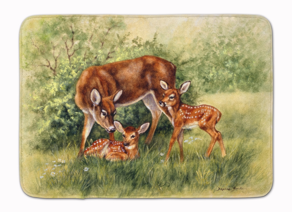 BDBA0116RUG Deer by Daphne Baxter Machine Washable Memory Foam Mat
