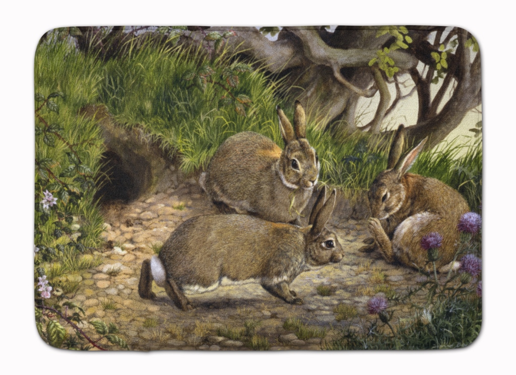 Rabbits & the Rabbit Hole Machine Washable Memory Foam Mat