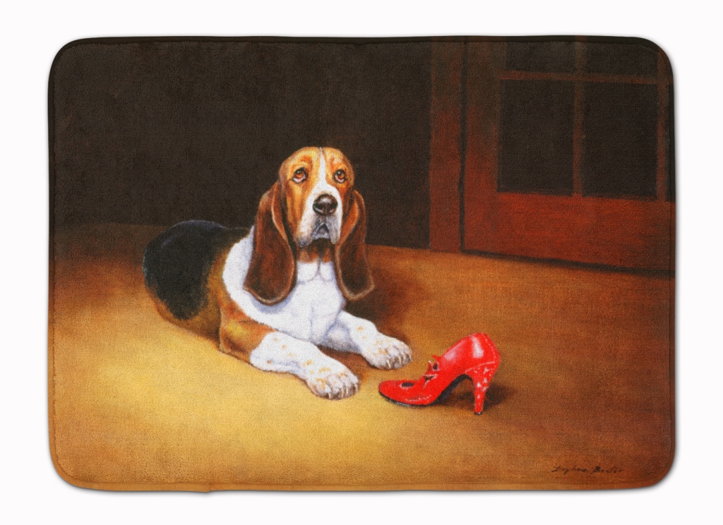 Basset & Shoe Machine Washable Memory Foam Mat