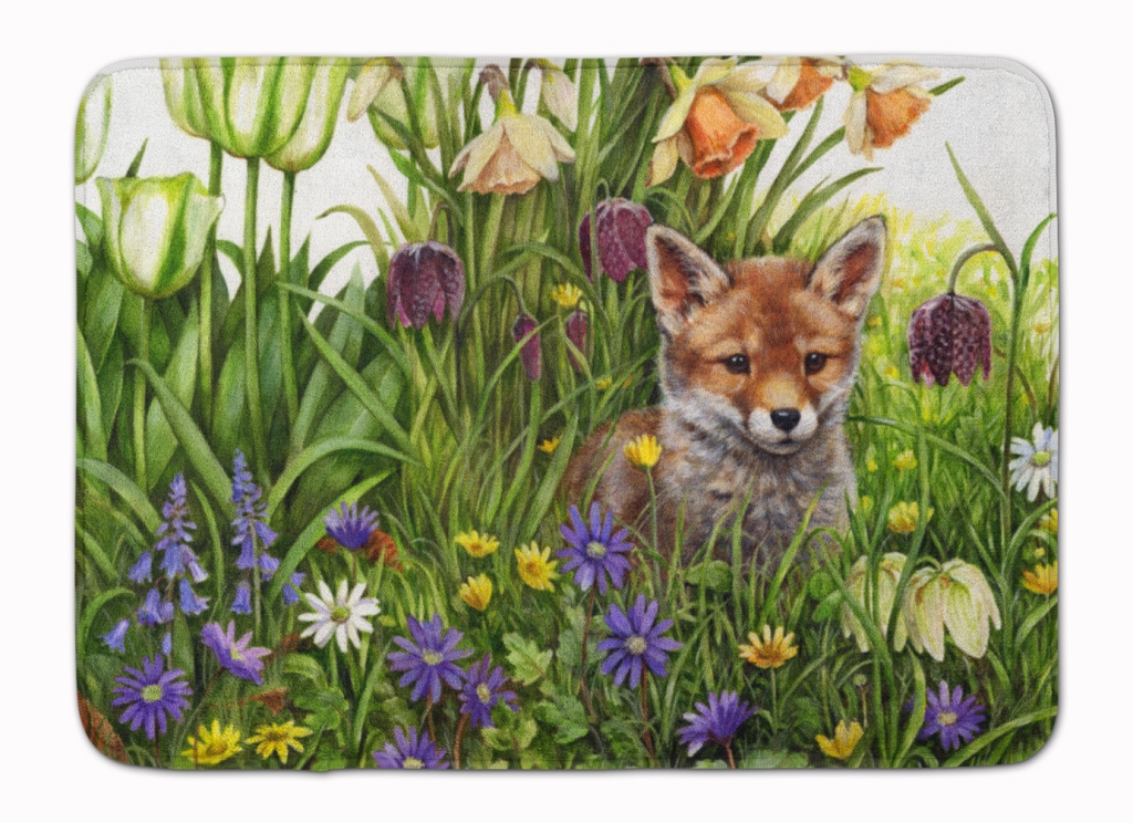 CDCO0464RUG April Fox by Debbie Cook Machine Washable Memory Foam Mat