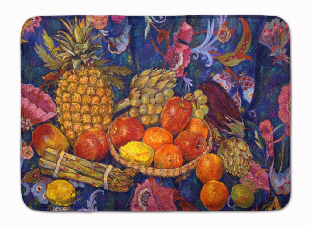 Fruit & Vegetables by Neil Drury Machine Washable Memory Foam Mat