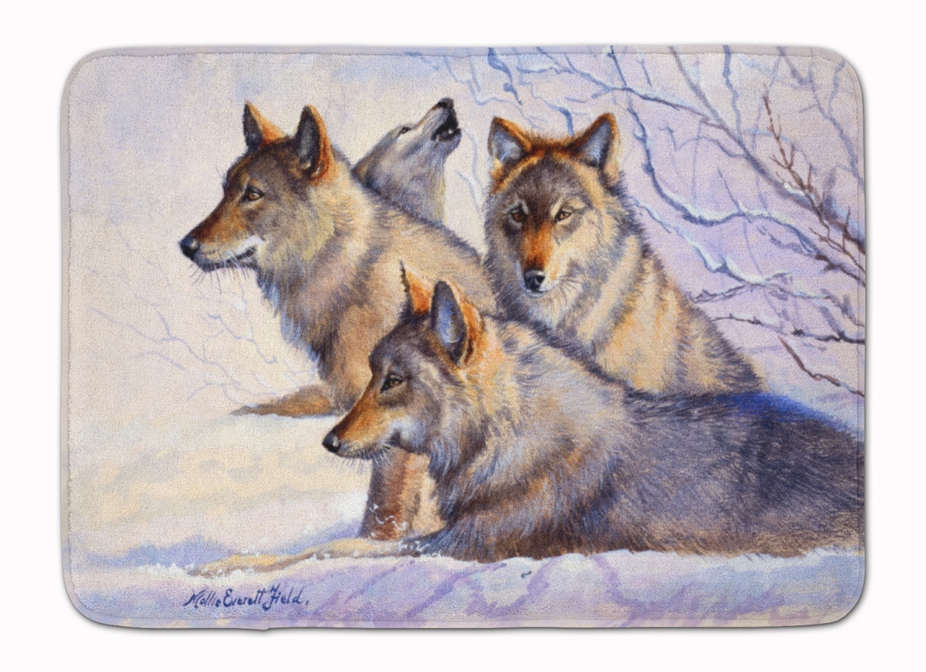 Wolves by Mollie Field Machine Washable Memory Foam Mat