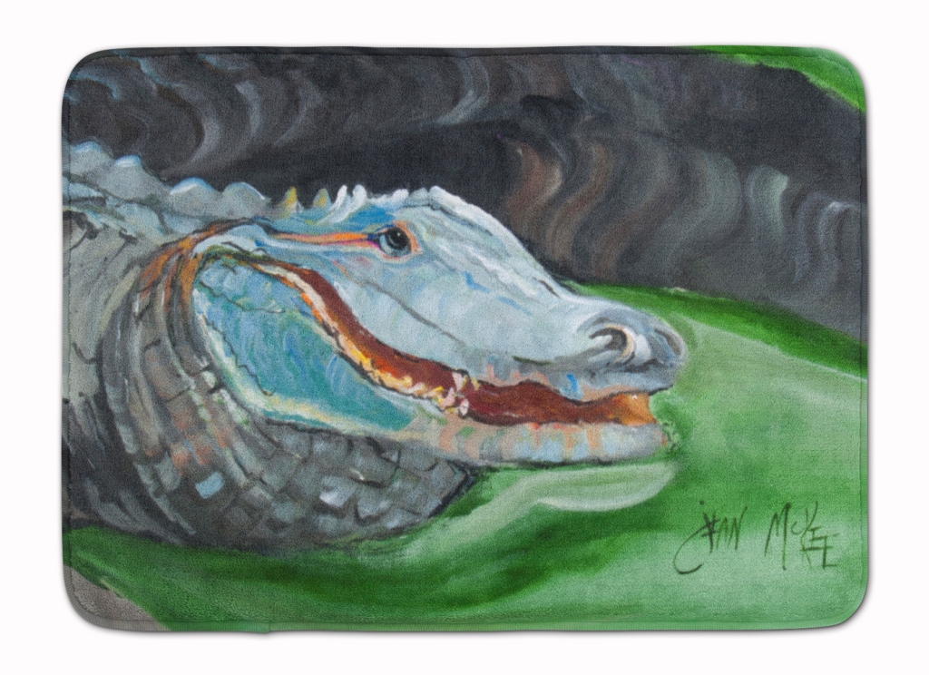 JMK1003RUG Blue Alligator Machine Washable Memory Foam Mat