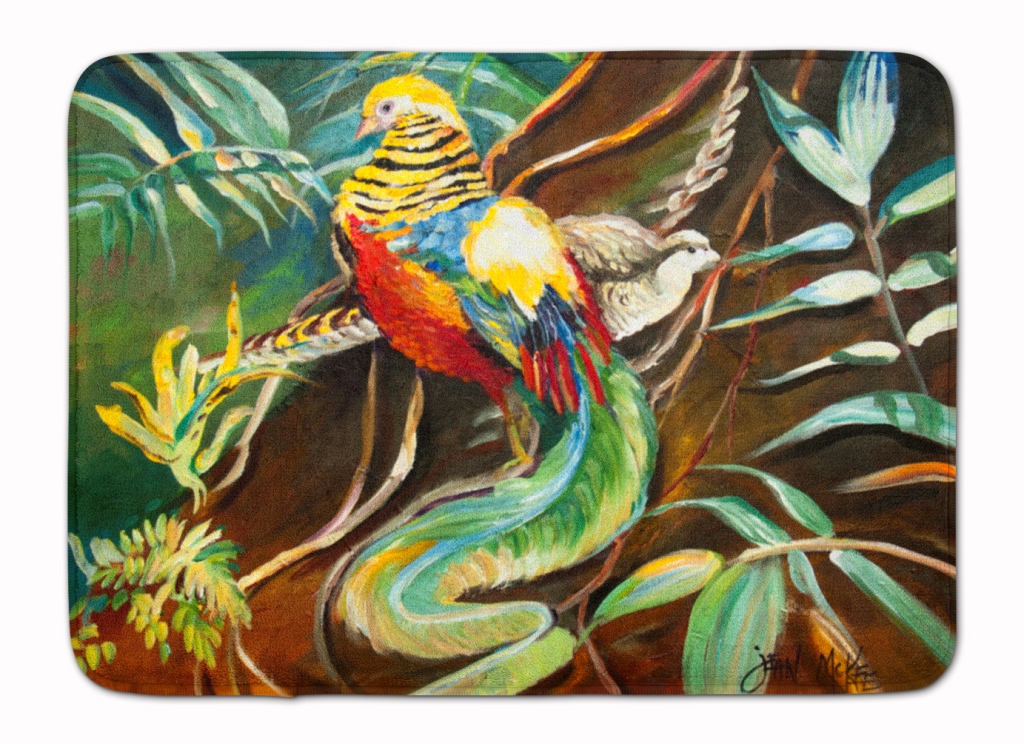 JMK1014RUG Mandarin Pheasant Machine Washable Memory Foam Mat