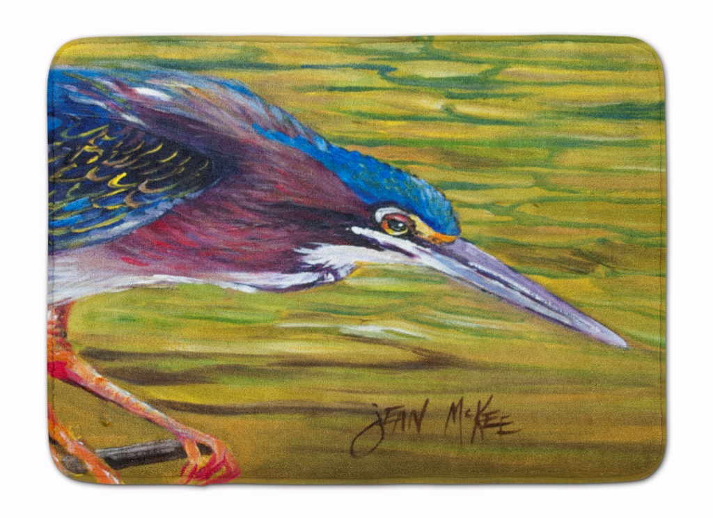 JMK1016RUG Green Heron Machine Washable Memory Foam Mat