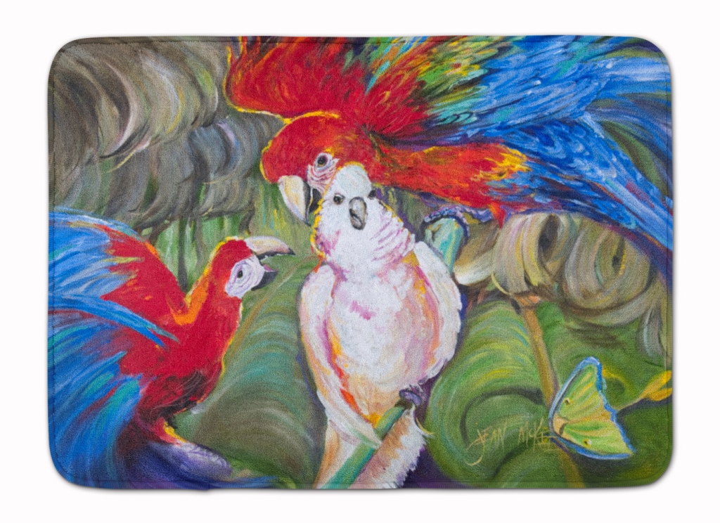 Menage-a-trois Parrots Machine Washable Memory Foam Mat