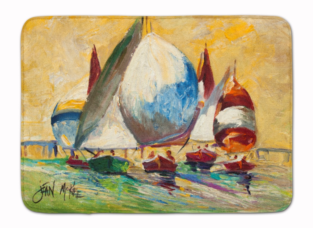 JMK1033RUG Bimini Sails Sailboat Machine Washable Memory Foam Mat