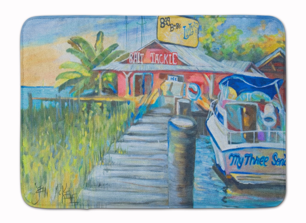 Deep Sea Fishing Boat at LuLus Machine Washable Memory Foam Mat