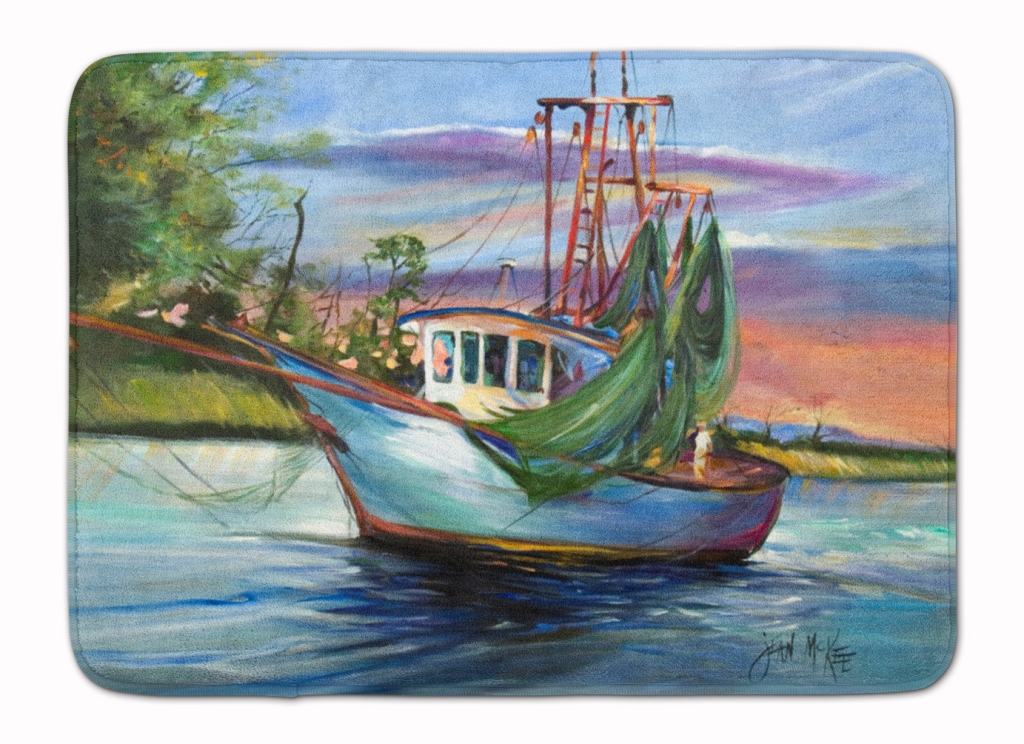 Jeannie Shrimp Boat Machine Washable Memory Foam Mat