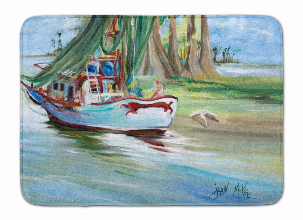 JMK1060RUG Jeannie Shrimp Boat Machine Washable Memory Foam Mat