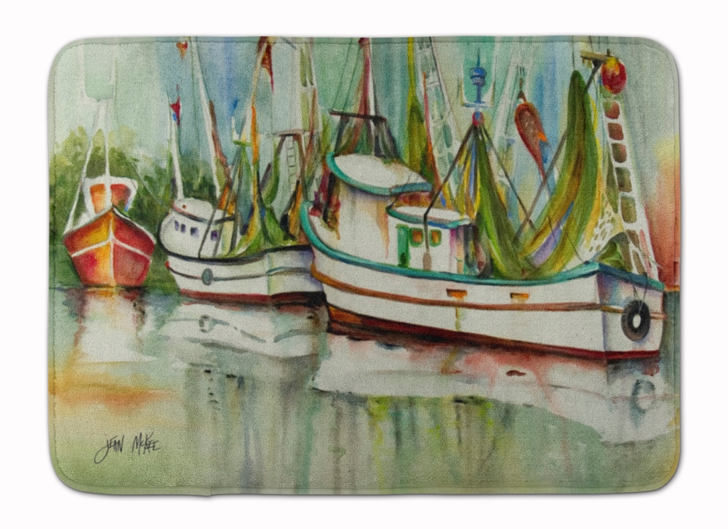 JMK1067RUG Ocean Springs Shrimper Machine Washable Memory Foam Mat