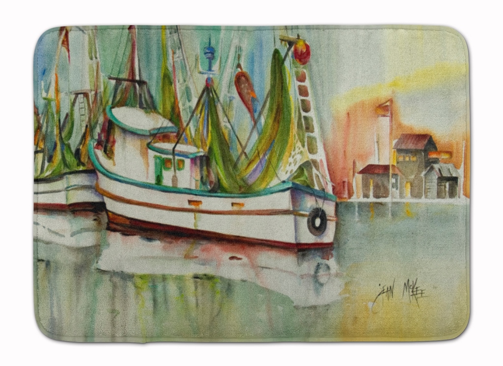 JMK1068RUG Ocean Springs Shrimper Machine Washable Memory Foam Mat
