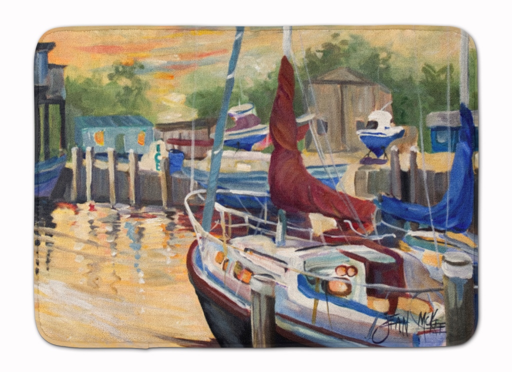 New Sunset Bay Sailboat Machine Washable Memory Foam Mat