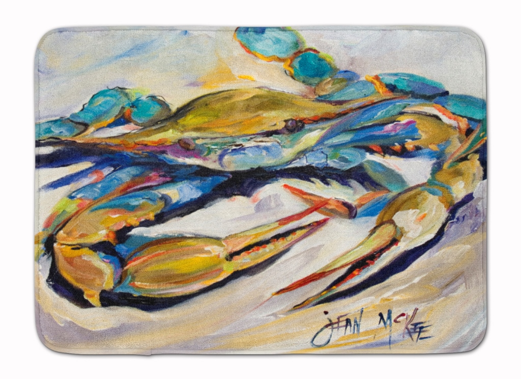 JMK1092RUG Blue Crab Machine Washable Memory Foam Mat