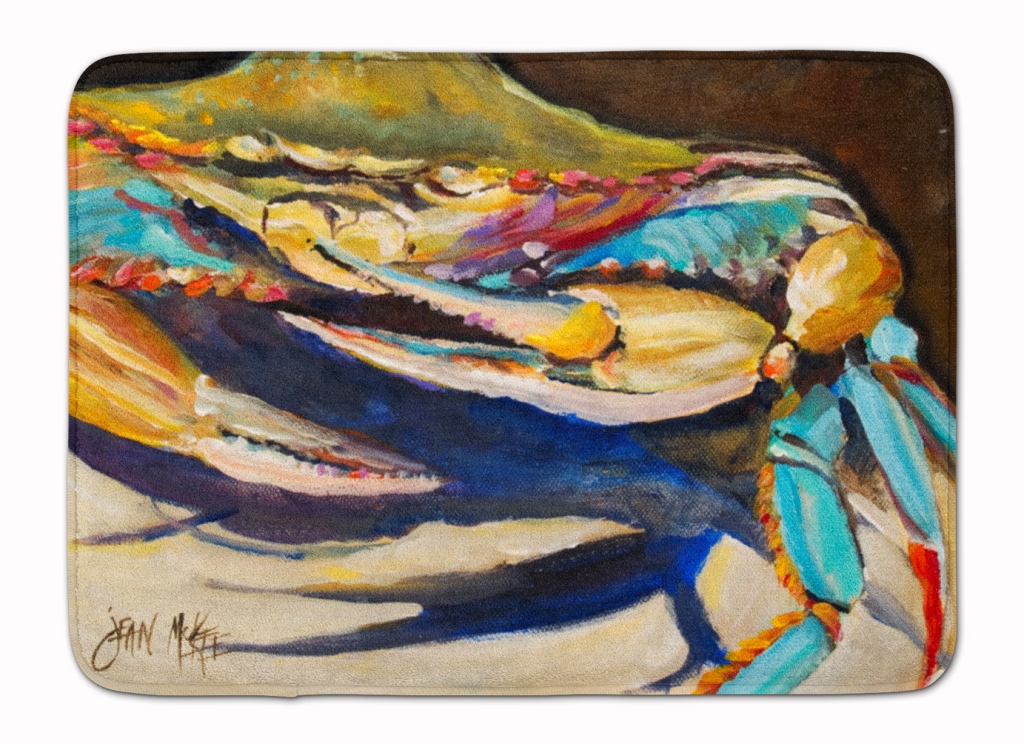 Crab to Crab Blue Crab Machine Washable Memory Foam Mat