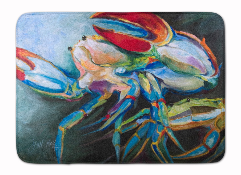 JMK1103RUG Blue Crab Machine Washable Memory Foam Mat