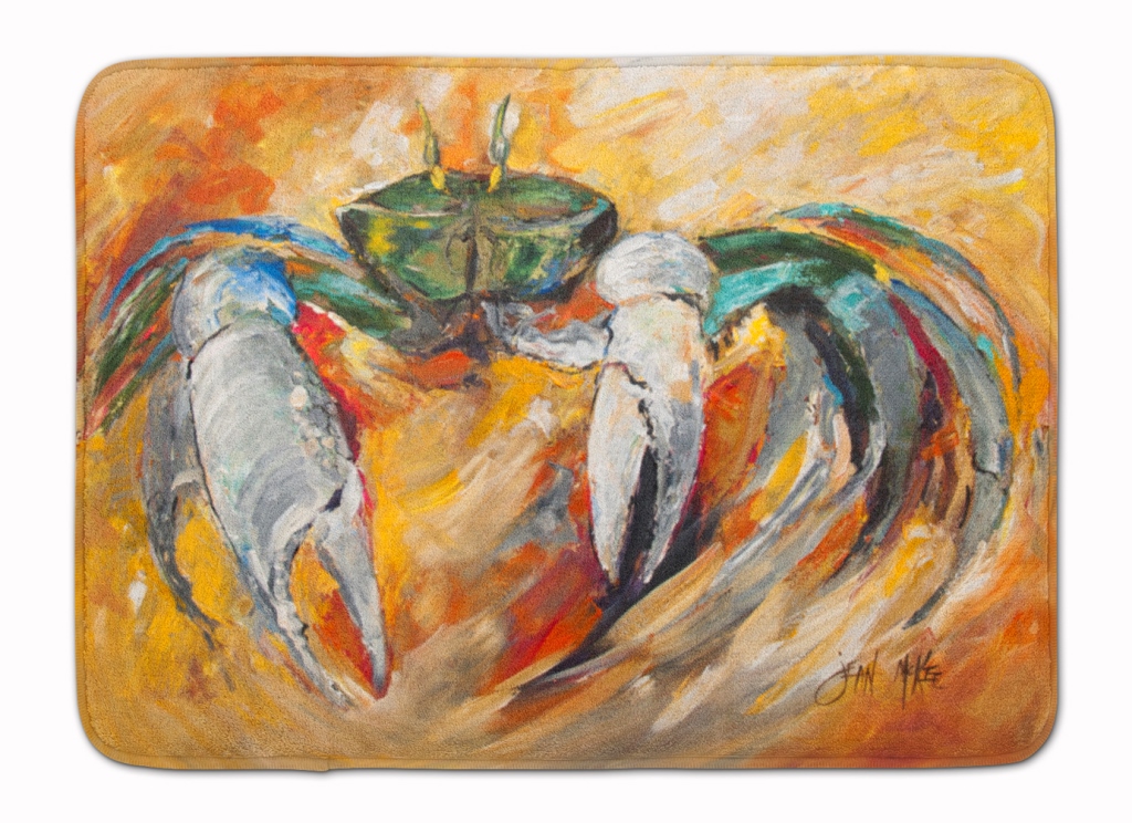 Blue Crab Machine Washable Memory Foam Mat