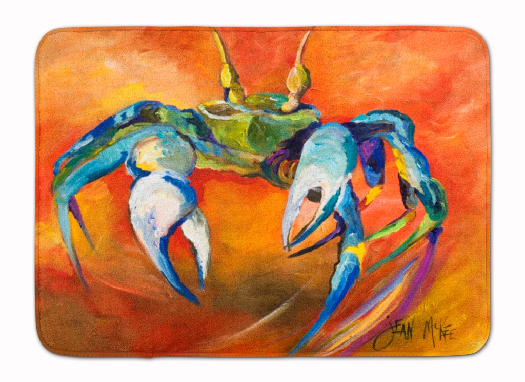 JMK1110RUG Blue Crab Machine Washable Memory Foam Mat